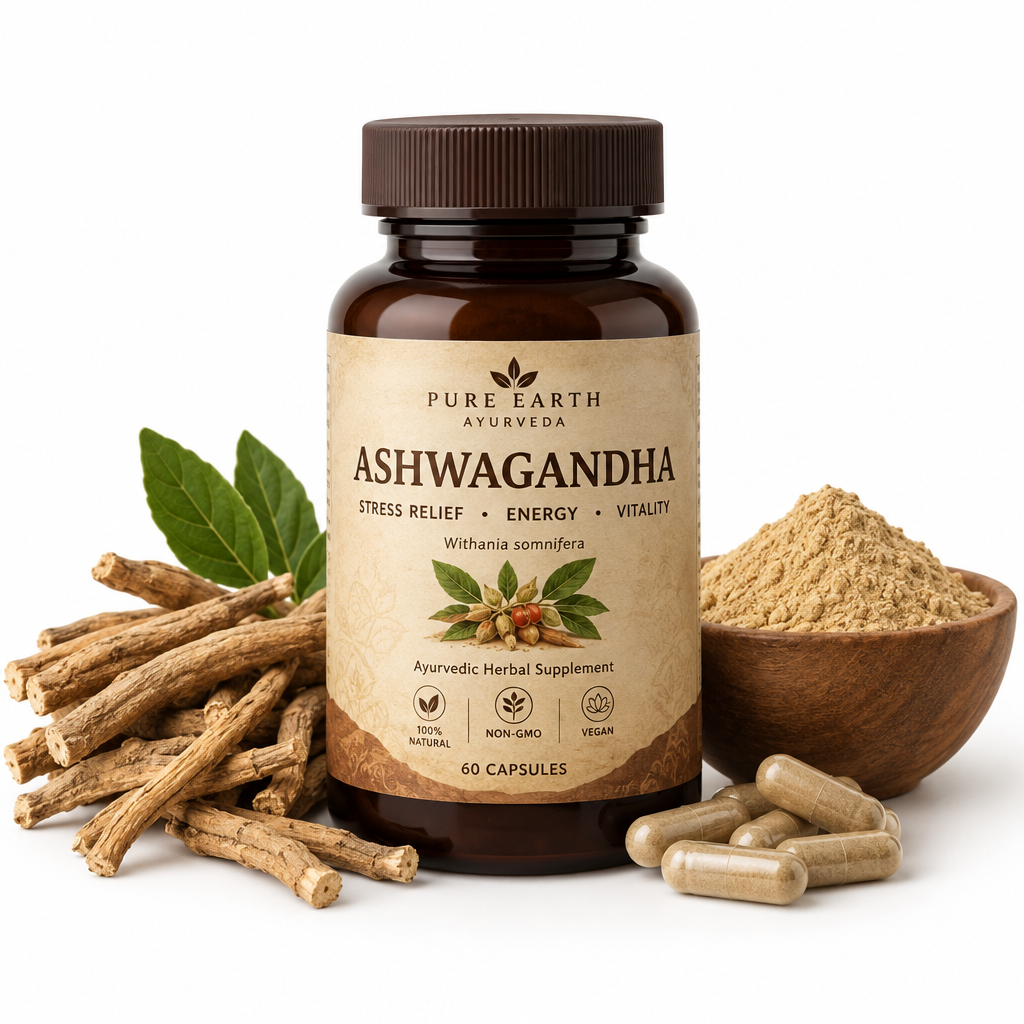 Ayurvedic Ashwagandha Capsules bottle